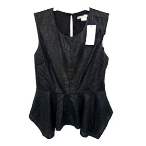 NWT Fashion Designer Alberto MAKALI Peplum Tank Top Sz 8